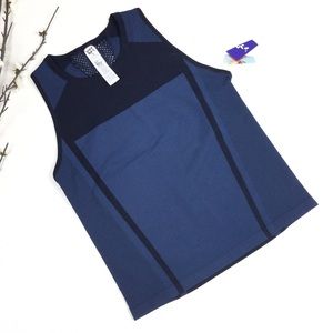 Joy Lab Navy Black Stretch Tank Top Sports Bra